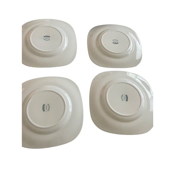 Johnson Brothers Asiatic Pheasant Black 7 3/4 Square Salad Plate Set of 5 - Picture 5 of 12